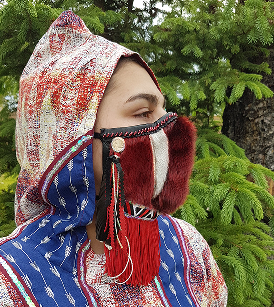 News Roundup Indigenous Fashion Arts Reveals 2024 Festival Lineup   Kingchristina Taalrumiq Inuvialuit Fortitude Sealskin Pandemic Mask 1  Atikluk Parka Cover 2020 Crop 